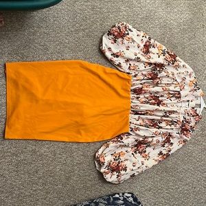 Orange/Floral dress from SHEIN